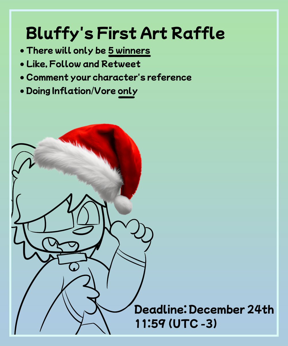 bluffyloon06's tweet image. hii, i'll be doing my first art raffle!!! be sure to check the rules and post your ocs reference!! good luck everybluff (?)
