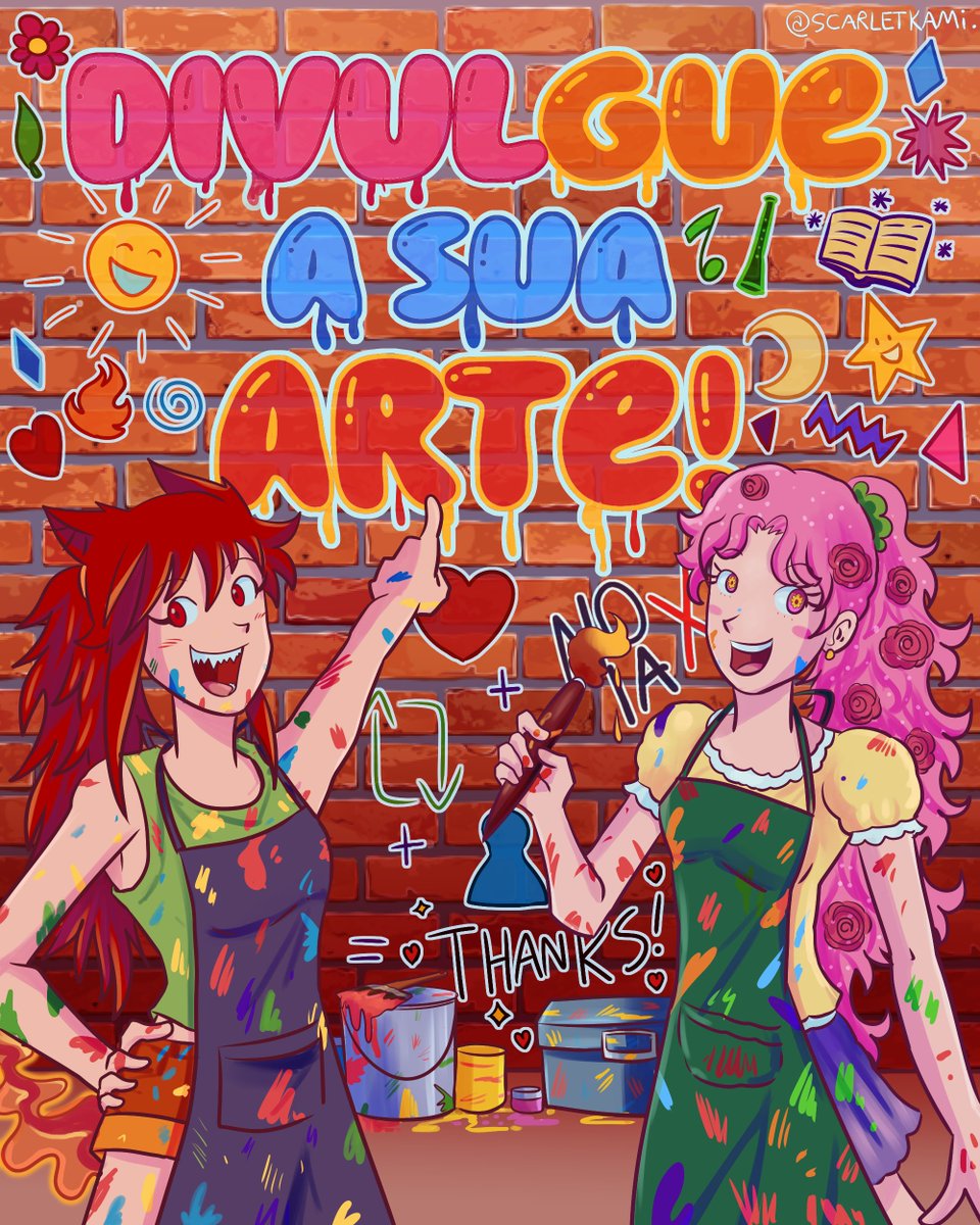 scarletkami's tweet image. ✨✨DIVULGUE SUA ARTE! ✨✨
Faz tempo que não faço, sinto falta de ver + artes na timeline!!!
- Apresente-se e mostre suas artes!
- Marque seus amigos artistas!
- Sem IA e NFT ❌
- NSFW e gore com censura 🔞
- ❤️ +🔁para alcançar mais artistas!!!