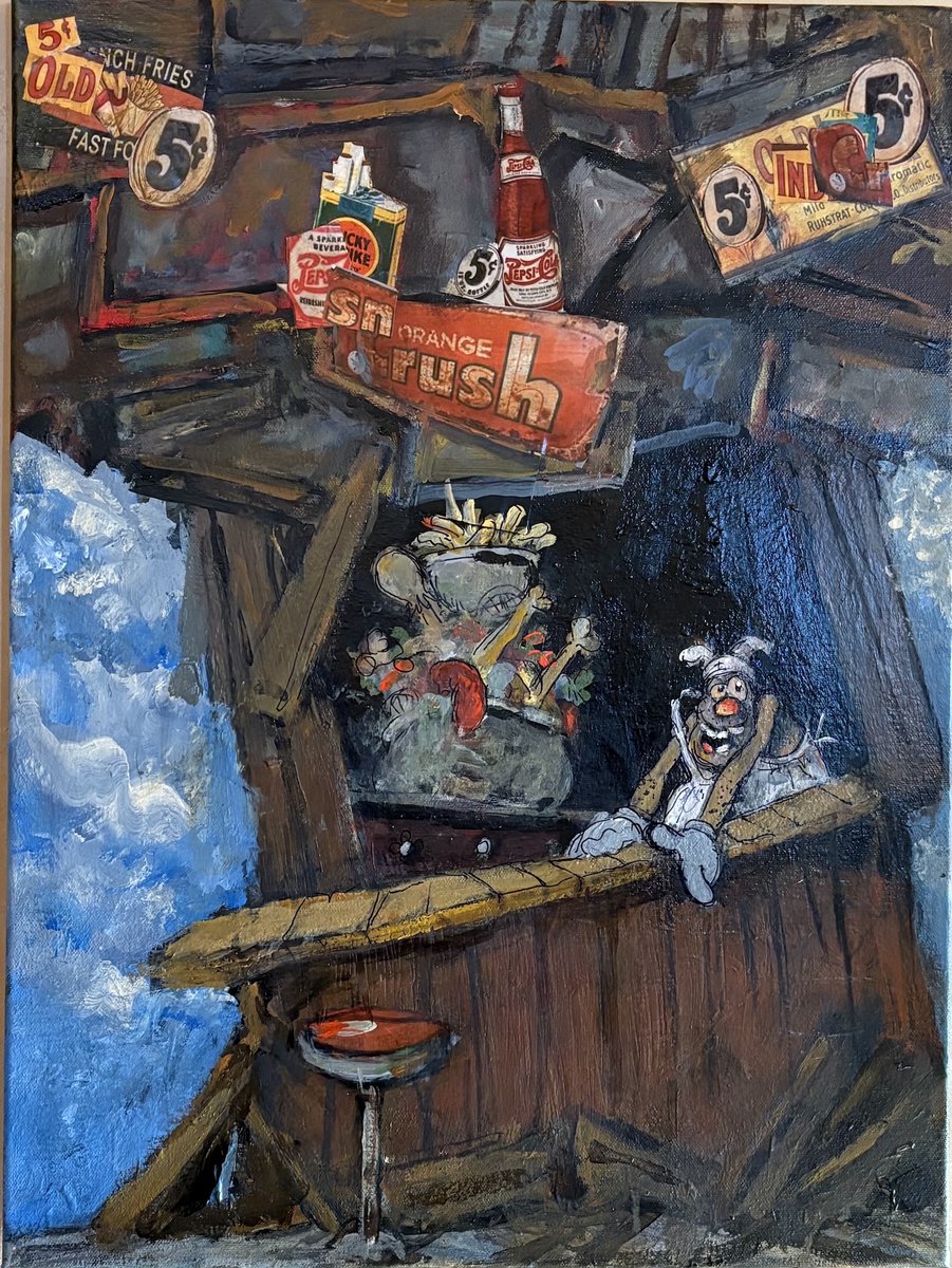 ralphbakshi's tweet image. A new Bakshi painting