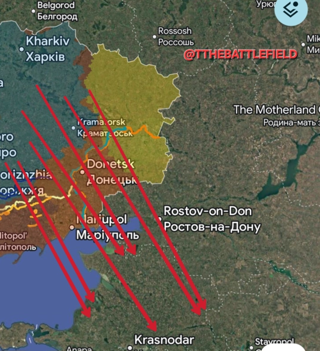 TTheBattlefield's tweet image. ‼️‼️🇺🇦✈️🚀 At this moment, Ukrainian kamikaze drones and cruise missiles are conducting a massive attack on military targets in Russia’s Rostov and Krasnodar regions. Powerful explosions are being heard in several cities, and Russian air defense systems are actively engaged.

See…