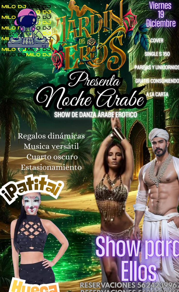 Amigos los esperamos este fin de semana en el Jardín de Eros.
vengan a disfrutar en pareja una excelente velada y conocer a parejitas.
No se pueden perder el show de nuestra sensual Striper
<a href="/FridaSofia131/">😈🅖︎🅘︎🅝︎🅔︎🅑︎🅡︎🅐︎ B͜͡r͜͡u͜͡l͜͡a͜͡n͜͡t͜͡😈</a>
<a href="/JardindeErosSW/">ElJardindeEros</a>
<a href="/los_malafama69/">Los Malafama</a>
Apóyame con un RT 🔄 y ❤️