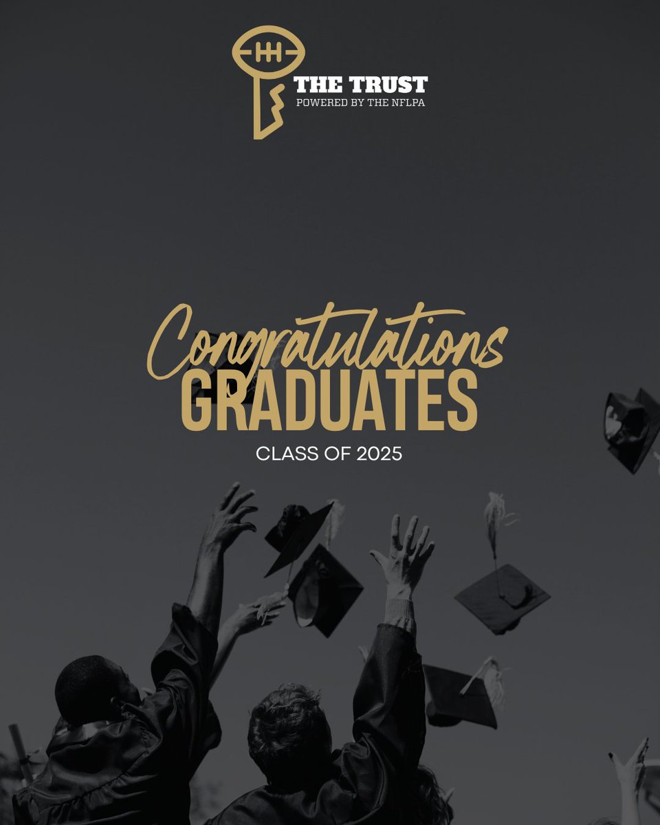 playerstrust's tweet image. Congratulations to our Summer and Fall graduates! We’re wishing you continued success as you celebrate earning your degrees and certifications. Thank you for using The Trust Scholarship to take the next step toward your goals. #TheTrust🔑 #Classof2025 #TheTrustScholarship