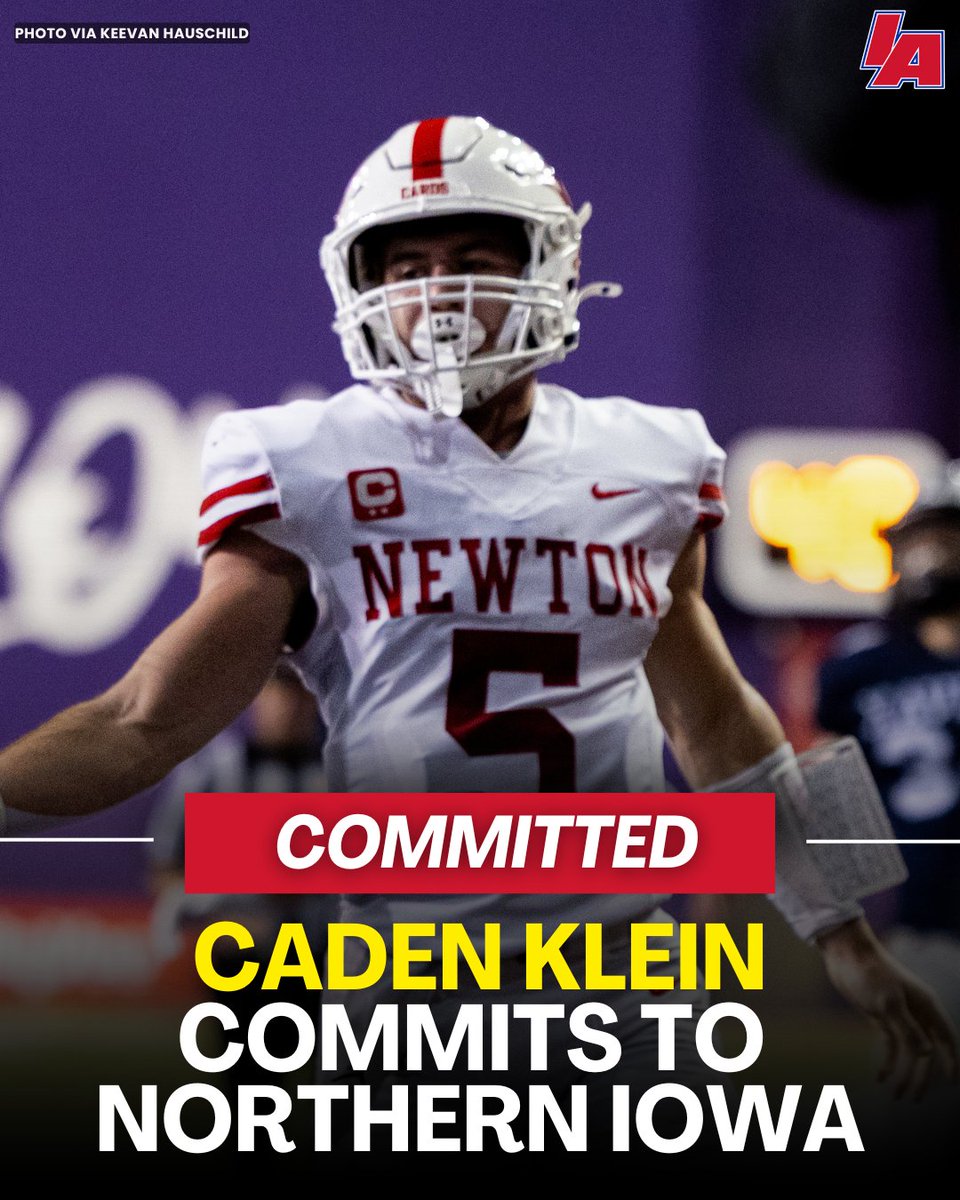 4A'S MR. IAFOOTBALL IS OFF THE BOARD!

Caden Klein has his future home, and it's the same place where he put on a show in the state semifinals 👏

#IAfootball X #iahsfb