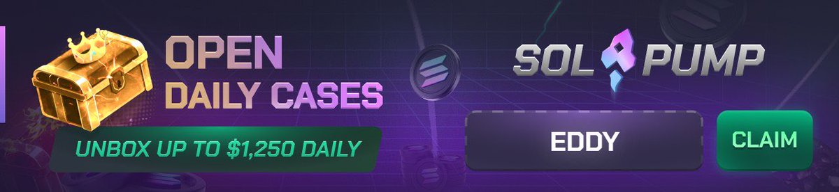 0x3ddy's tweet photo. 1 SOL GIVEAWAY with @solpumpcom 

- sign up on my code https://t.co/3EoOEDWd5R 
- drop wallet
- rt

ends in 24h https://t.co/Ms4baob44l