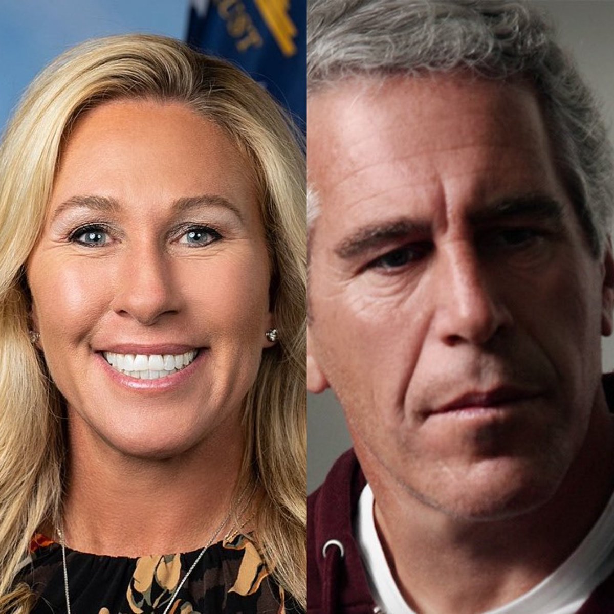 PopBase's tweet image. Rep. Marjorie Taylor Greene criticises the Department of Justice for only partially releasing the Epstein files:

“My goodness, what is in [the files?]. Release all the files. It’s literally the law.”