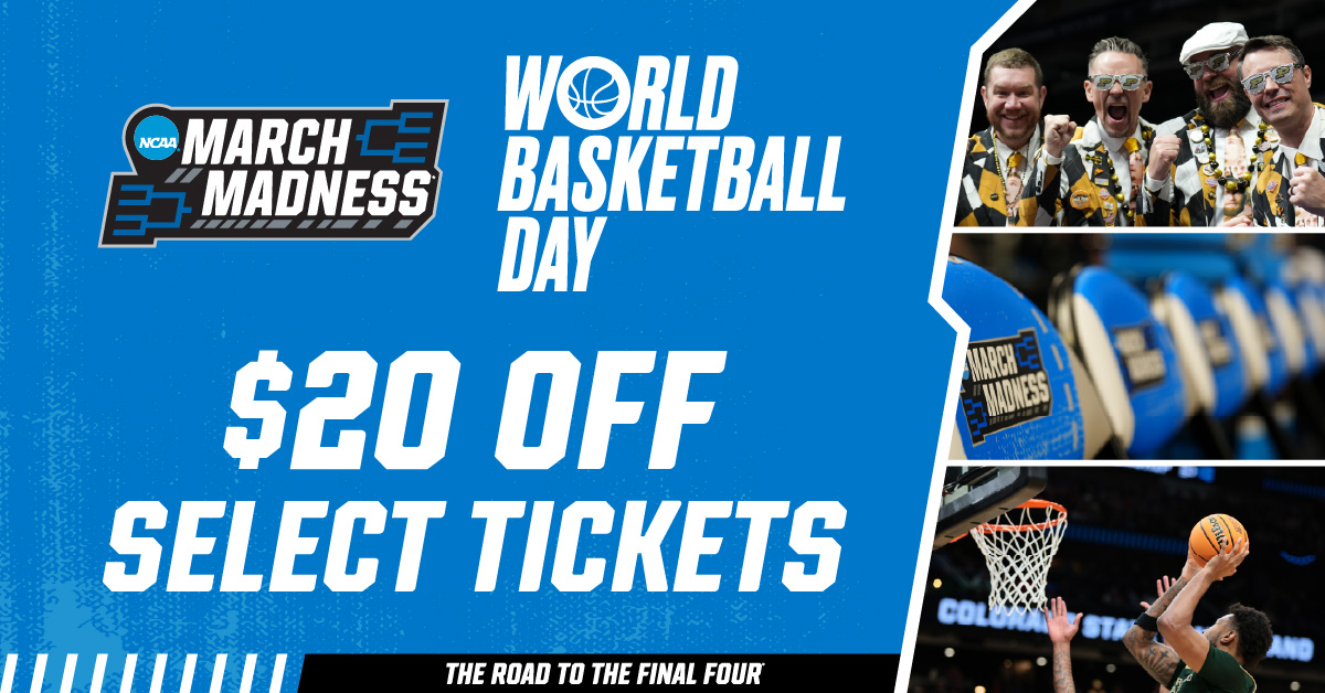 STLSportsCom's tweet image. Celebrate #WorldBasketballDay with a special ticket offer for the NCAA Men’s Basketball First &amp;amp; Second Rounds at @Enterprise_Cntr! Use promo code HOOPSDAY to save $20 off select tickets. Hurry, this deal expires Sunday night at midnight!

🎟:ticketmaster.com/venueartist/49…
