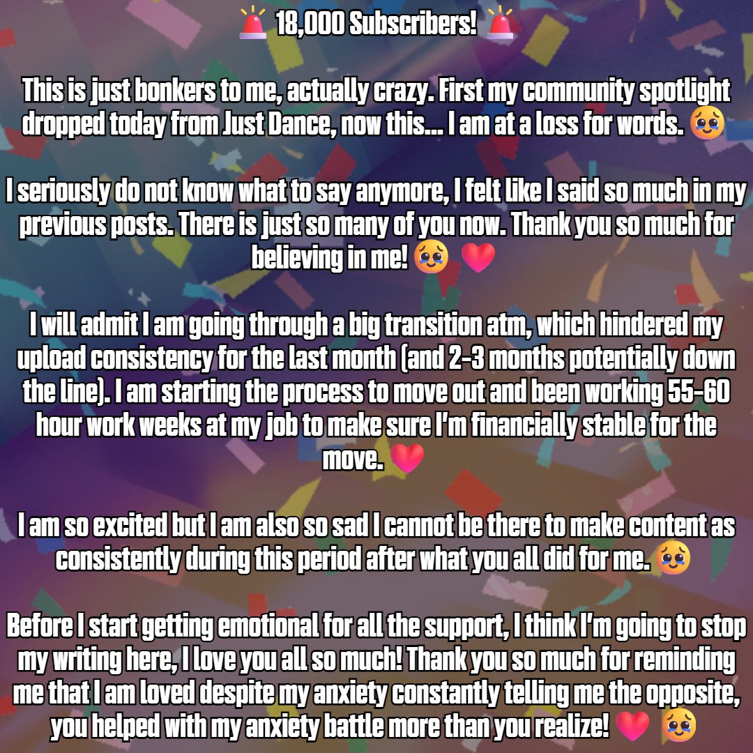 Thank you for 18k on YouTube! ❤️🥹