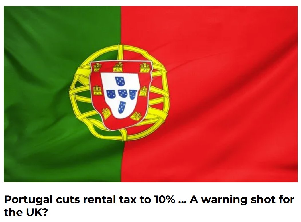 Portugal has adopted a totally different strategy to improve rented housing affordability. Instead of hiking taxes on landlords it is slashing them to 10% or even 0% in some cases in order to increase supply. We need to copy the Portuguese approach.

Landlords offering leases of