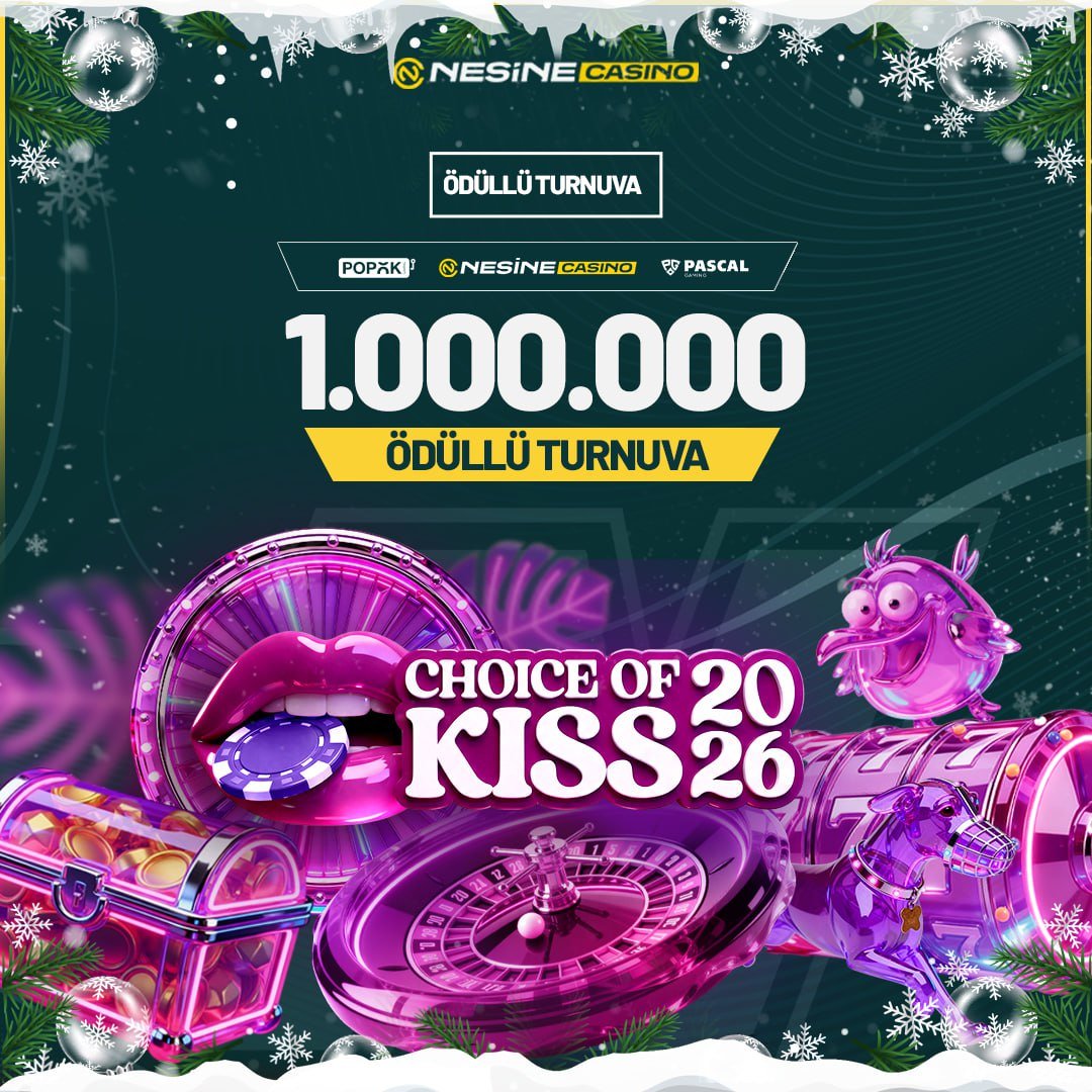 Milyoner Olmak İsteyenler Buraya!👠

1.000.000 Ödüllü Turnuva Başladı!💘

💋 Choice Of Kıss 2026 'da Milyoner Sen Ol!💋

🔗  Güncel Giriş (t2m.io/nesinecasinoli…)

#Slot #Casino #denemebonusu #Spor #Saadetinsaran