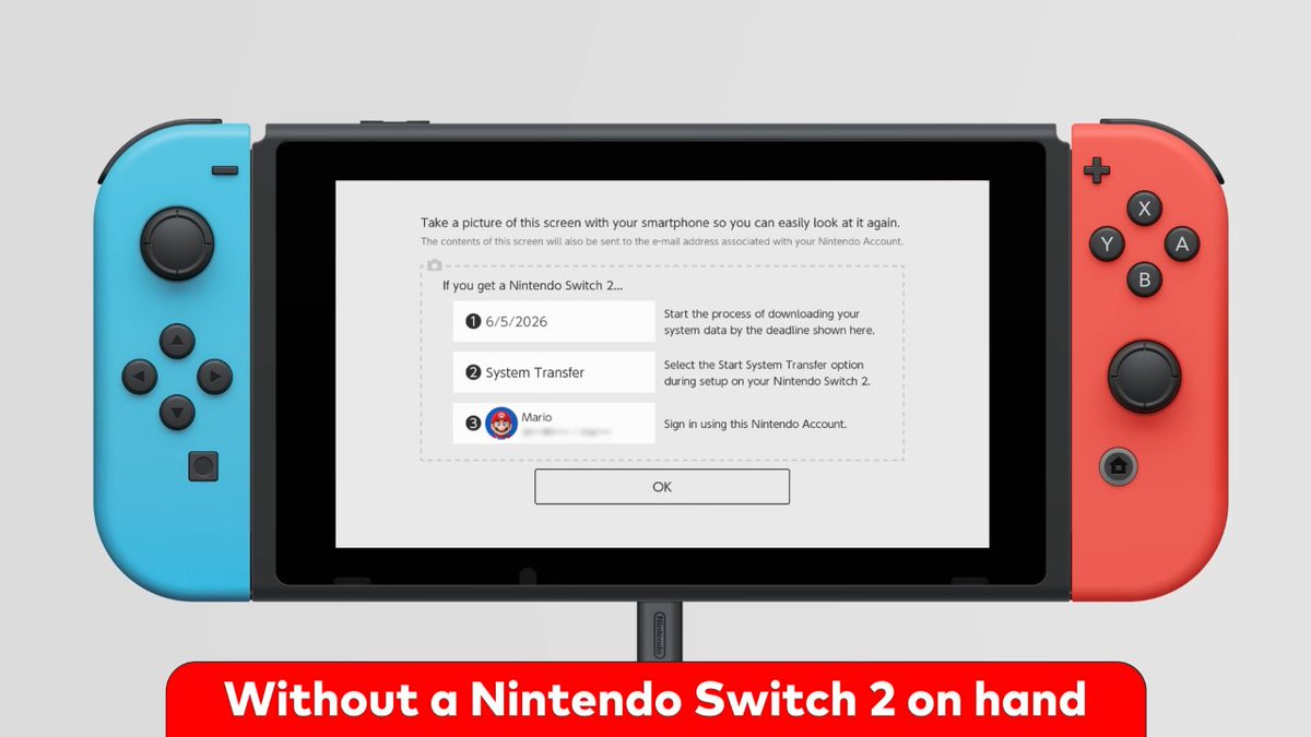 videogamedeals's tweet photo. Reminder: You might want to set up the new system for your kids while they sleep. Servers might be busy & slow on Christmas Day. Your kid might like setting things up though. 

Moving game files from a Switch to Switch 2 can take awhile depending on how much data is on there for example. 

Switch 2 System Transfer Video.  https://t.co/tz32MbUDDT

Update Install Option via a thumb drive if already wrapped. 
Series X/S https://t.co/TOjx4JANmi
PS5 https://t.co/SHY202z4uS