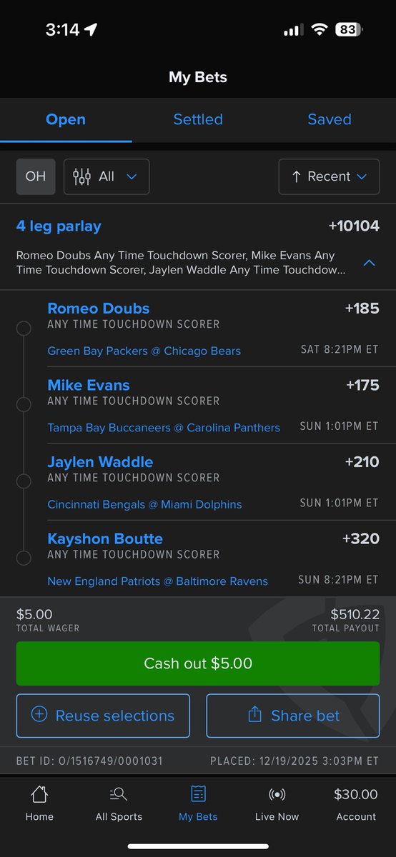 BaconBlakee's tweet image. Feels right for my sports betters out there