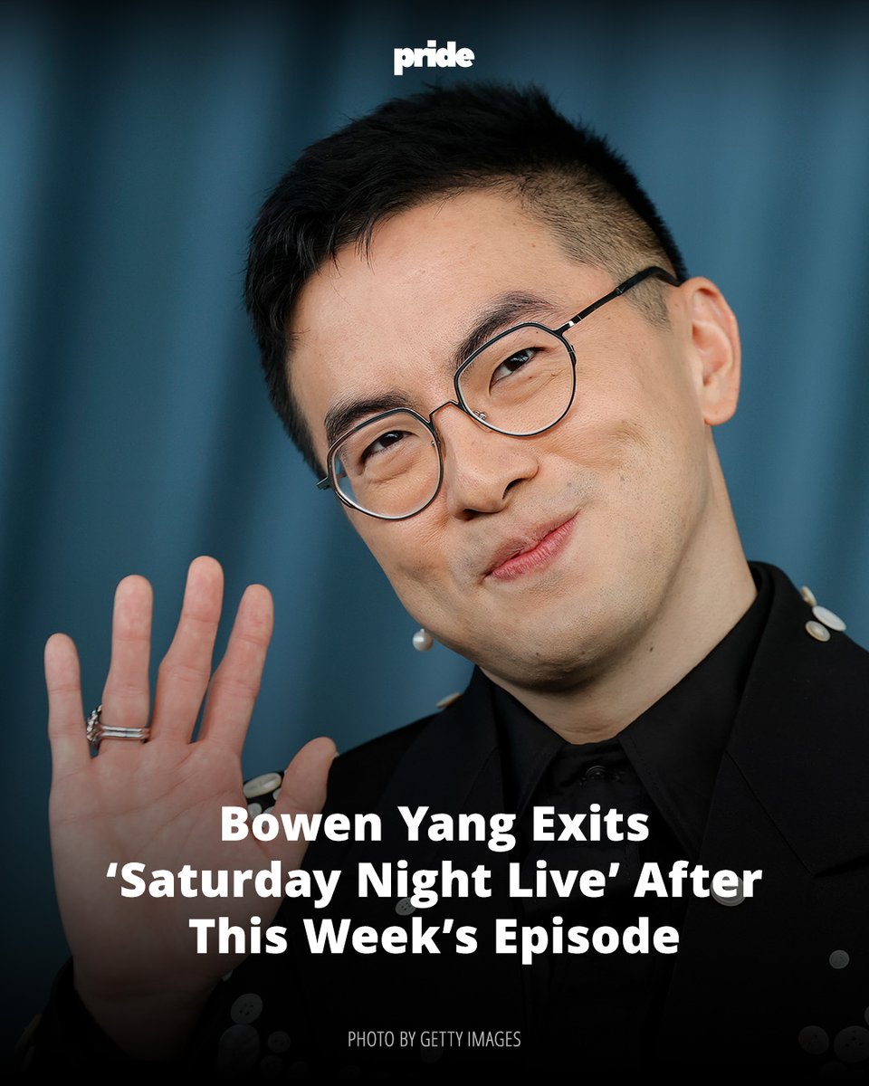 Pride's tweet image. Bowen Yang is saying goodbye to SNL 

🔗: gayety.com/bowen-yang-to-…