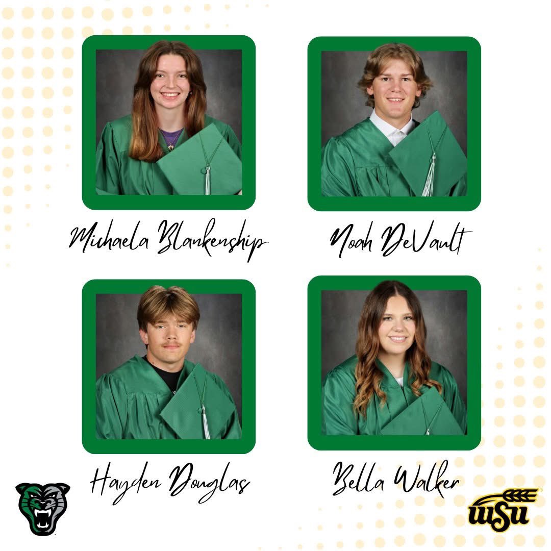 DerbySchoolsKS's tweet photo. Congratulations to Derby High School seniors Michaela Blankenship, Noah DeVault, Hayden Douglas and Bella Walker for being named Wichita State University (WSU) Gore Scholar Semifinalists!
We are #DerbyProud of these students for their dedication to academic excellence! https://t.co/fndQy22OCl