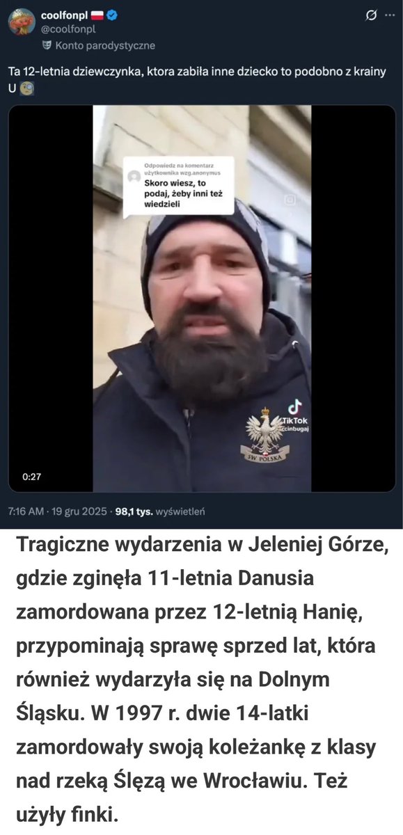 PierogiWatch's tweet image. To jest podobno coolfonpl, czyli Krupnik Jakub 🇷🇺, syn Jakuba Mariana Krupnika i Alicji Krupnik, zajmujący się prowadzeniem kont społecznościowych dla grafikon.pl i rozpowszechnianiem rosyjskiej propagandy wojennej w polskiej infosferze.

#polskieonuce