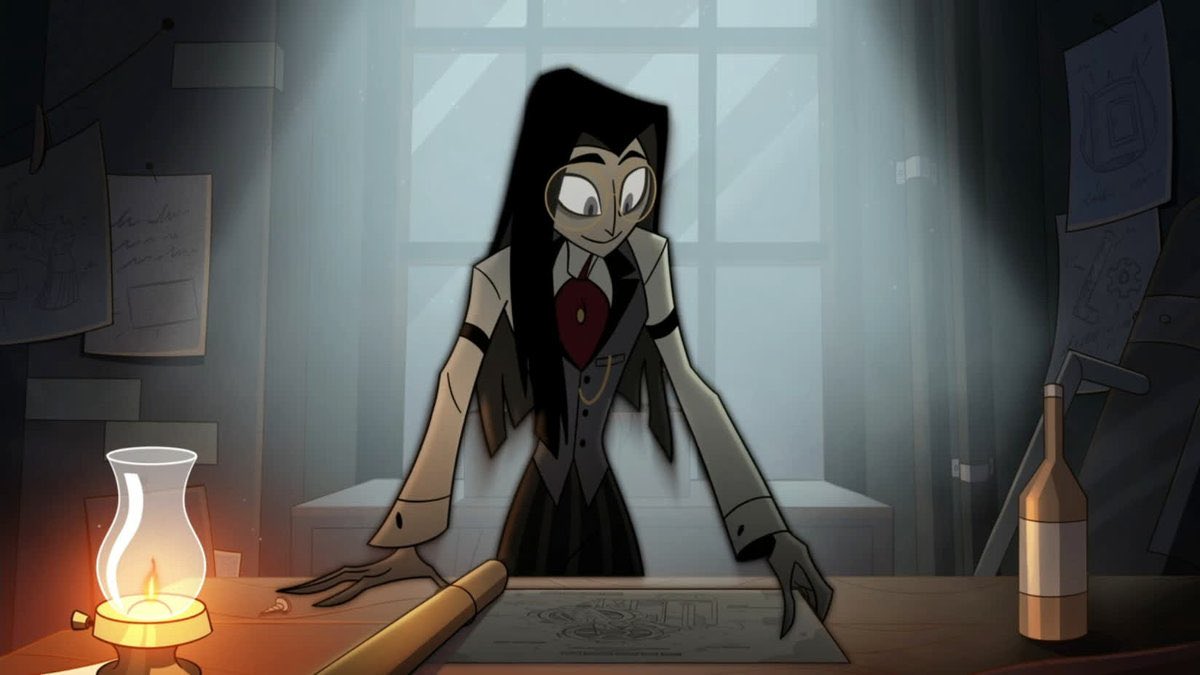 RandoCreator's tweet image. So I was watching Serum Lake’s video essay on 2004 Batman cartoon’s Riddler and seeing him before the costume and I was instantly reminded of human Pentious (Do we call him Pendleton?) now I wanna see you artists drawing Pentious cosplaying as 2004 Riddler.