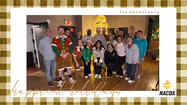 NACDA's tweet image. From the #NACDAFamily to yours, 

Wishing you a season filled with joy, warmth, and meaningful moments, however and wherever you celebrate. May this time bring rest, connection, and celebration as we look ahead to a bright year in college athletics!

#HappyHolidays