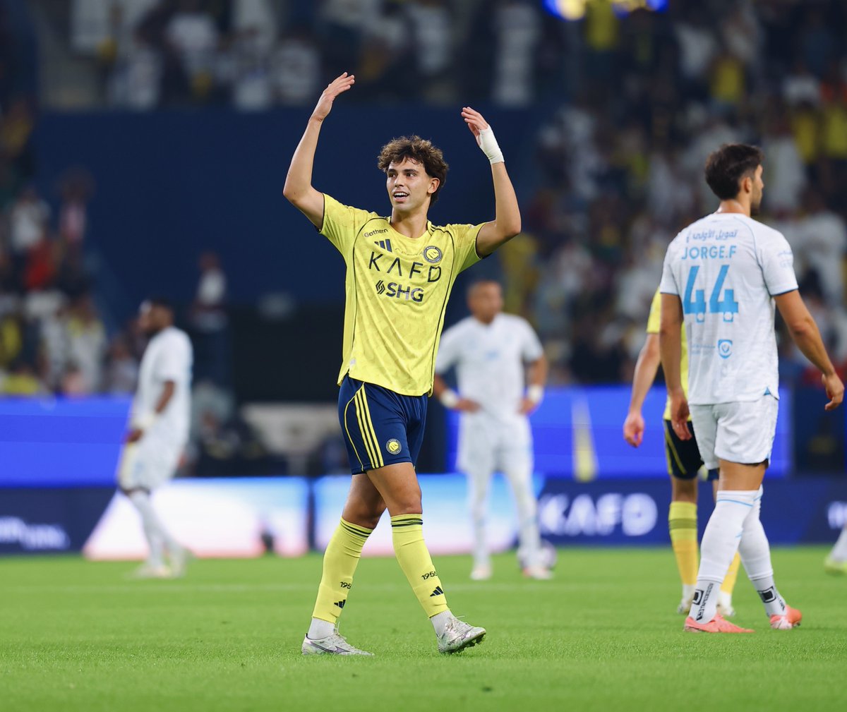 Grntx7's tweet image. 🚨📊— جواو فيليكس هو أكثر لاعب في نادي #النصر كسبًا للأخطاء بـ 24 خطأ مٌكتسب 🎯💛