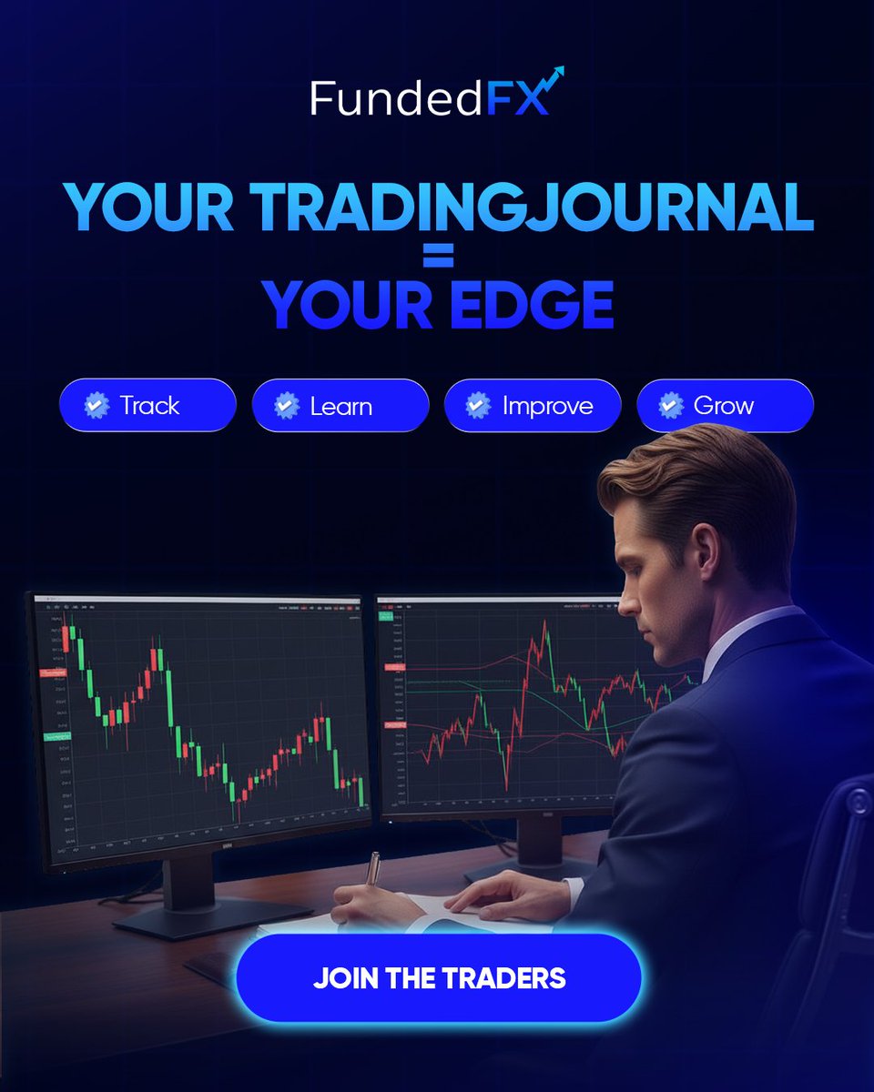 _fundedFX's tweet photo. Traders who get funded aren’t just executing trades—they’re tracking them. ✍️

A trading journal isn’t a diary. It’s your roadmap to success. https://t.co/14ybnpvFXB