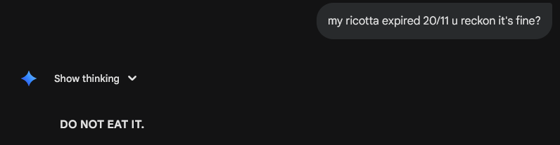 gemini havin a panic