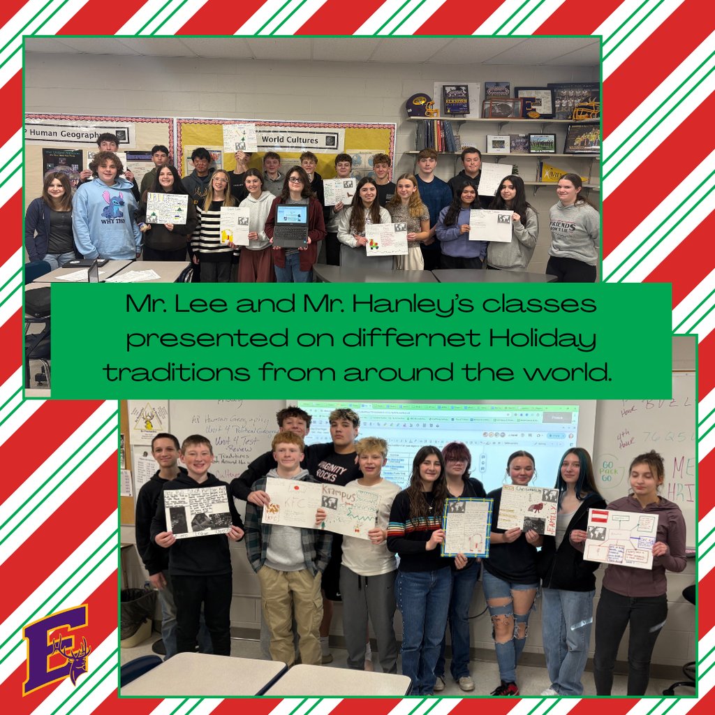 Mr. Lee and Mr. Hanley's students discovered different Holiday traditions from around the world. 

#goelks