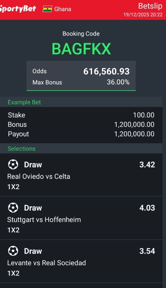 BAGFKX

Risky 11/11

<a href="/GoalGutter/">Jeff the Chef 👨🏾‍🍳</a> 
<a href="/lekan_mark/">Lekan Mark</a> 
<a href="/isthaths/">HSUW</a>