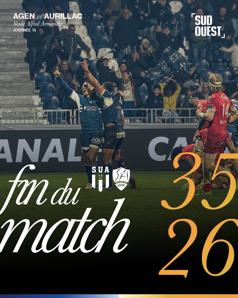 Agen Rugby - SUA LG tweet media