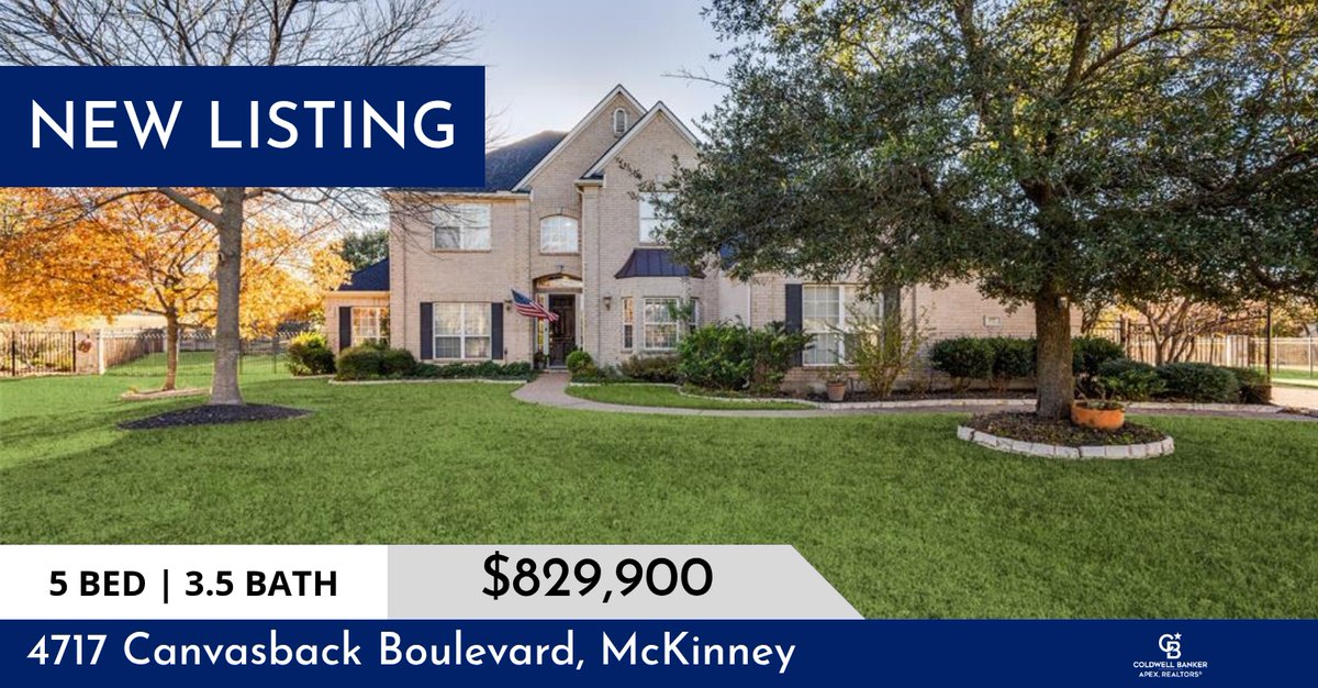 AmyClements5's tweet image. 📍 New Listing 📍 Take a look at this fantastic new property that just hit the market located at 4717 Canvasback Boulevard in Mckinney. Reach out here or at (214) 763-0571 for more information!

Listed by Deborah Diviney

Amy Cleme... aclements.cbapex.com/showcase/4717-…