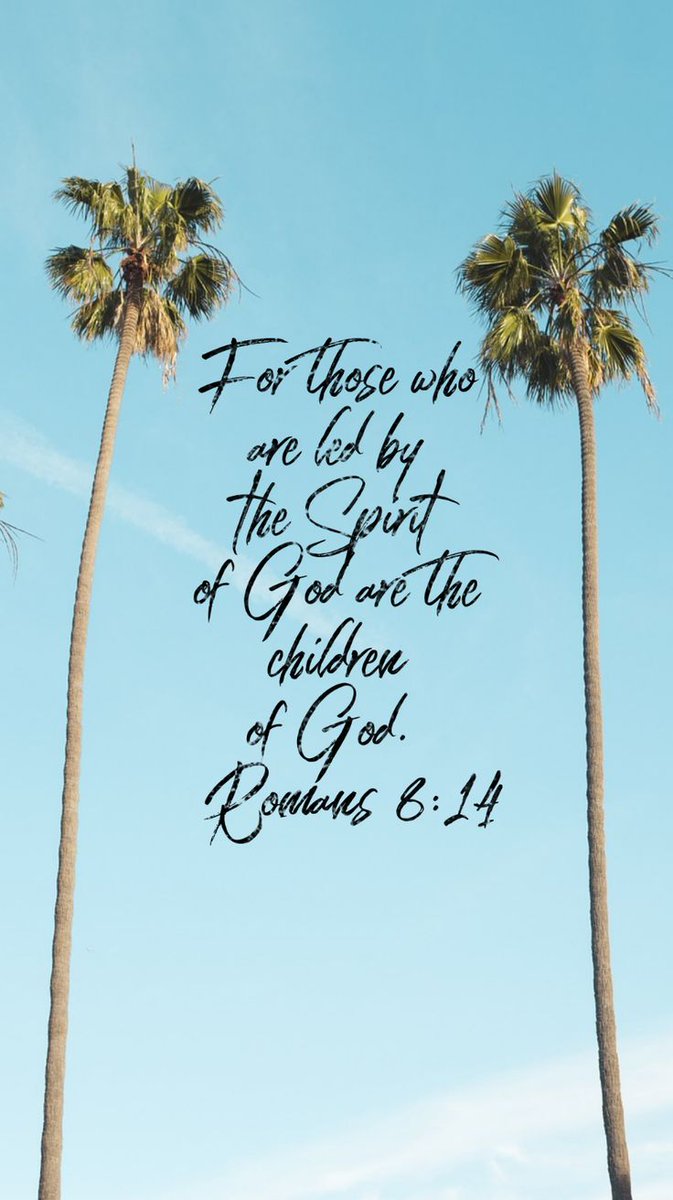 Romans 8:14 (KJV)
For as many as are led by the Spirit of God, they are the sons of God.