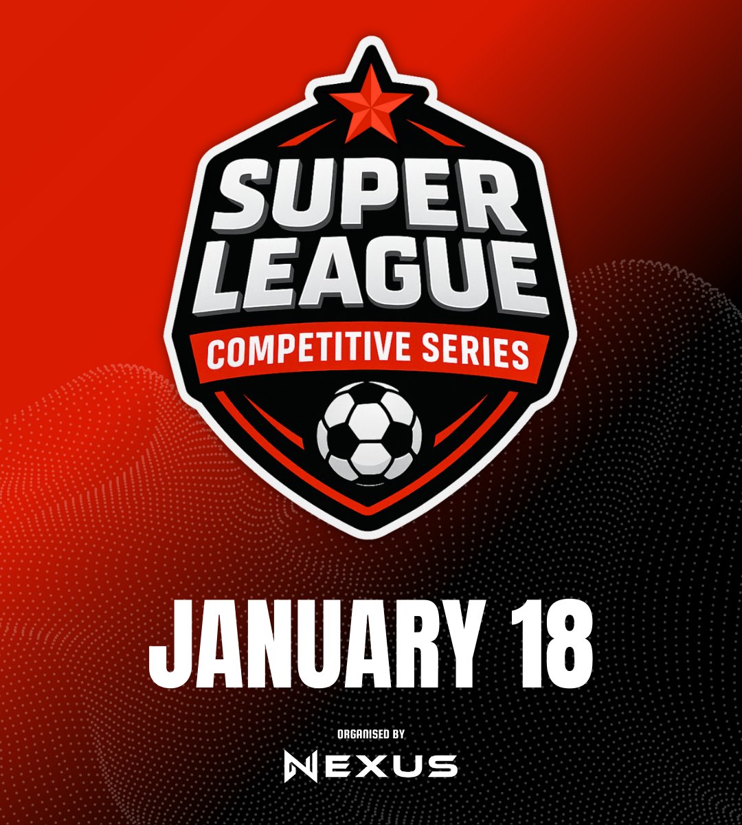2026 will be starting off with a Super League!

Budgets are tight.
Decisions are ruthless.
Legacies are built.

Super League kicks off January 18 🔥

📋 Registrations LIVE NOW
nexus.virtualarena.app/competitions/6…

#Nexus #SuperLeague #ProClubs
