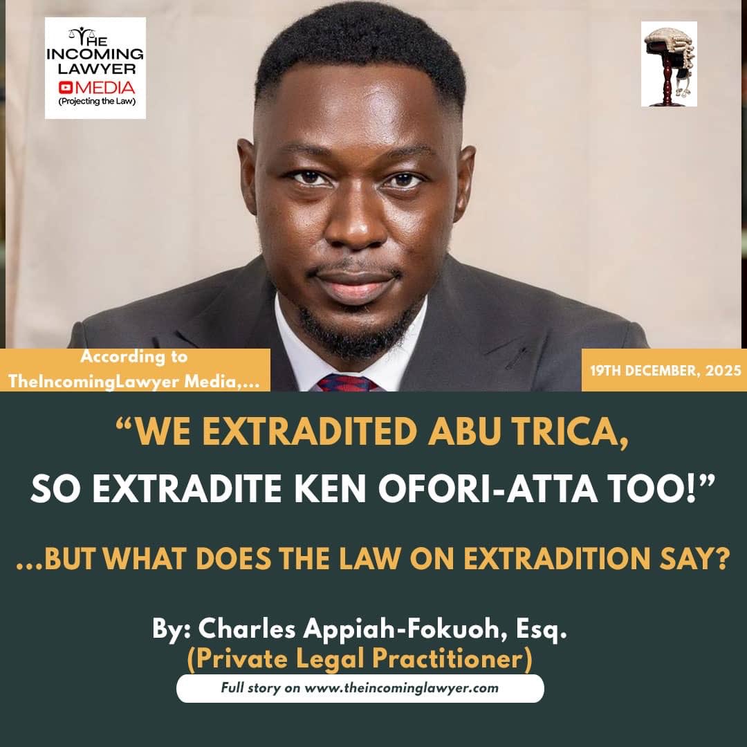 CharlesFaraday1's tweet image. Following the recent frenzy surrounding the arrests and extradition of certain suspects, I have put together a quick breakdown of the extradition laws of Ghana. 🏛️⚖️
If you’re curious as to how it actually works in this jurisdiction , do read this article 
👇…