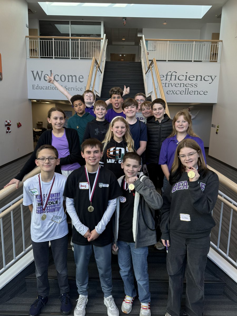 BMSHAL_Hahn's tweet photo. 6th grade MPS Quiz Bowl today!  Great job to the BMS A team for taking 1st place today!! @MPS_HAL @MPS_Beadle https://t.co/CxNdXyEtvH