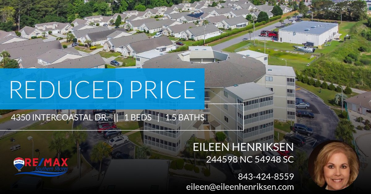 eileenknowshome's tweet photo. 📍 Reduced Price 📍 This recently reduced home at 4350 Intercoastal Dr. 2402 in Little River won't last long, so, don't wait to set up a showing! Reach out here or at 843-424-8559 for more information!

Eileen Henriksen
RE/MAX Sout... https://t.co/TgFQen3OR2 https://t.co/e0EpGuDyvK