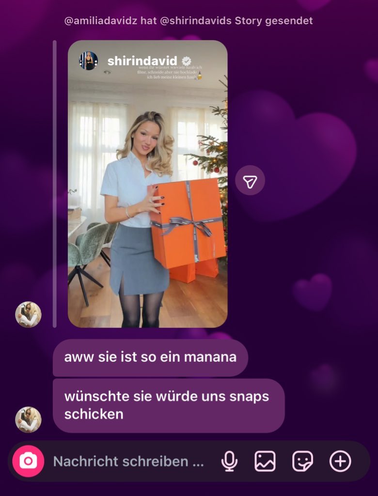 wann postest du wieder was auf snap ?😔 <a href="/ShirinDavid/">Shirin David</a>