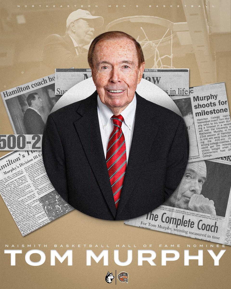 His extraordinary career transcends winning games. His life's work demonstrates that the greatest victory lies in shaping the character and future of young people.

Congratulations to one of our own, Tom Murphy: a nominee for the Naismith Basketball Hall of Fame!

🔗