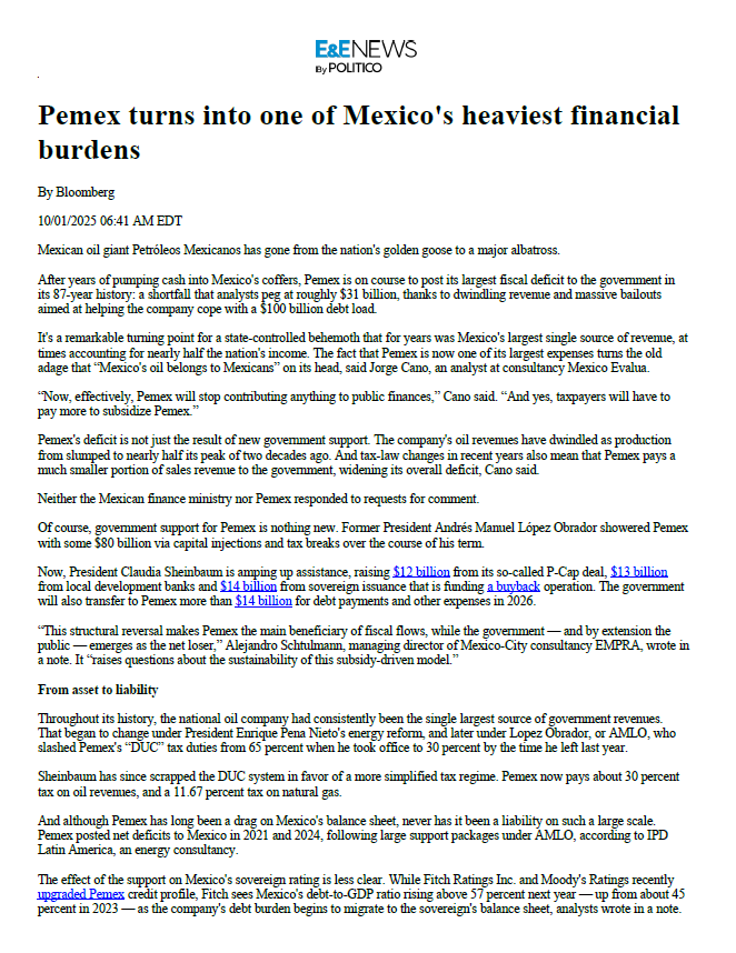 PayanTony's tweet image. There is absolutely no way #PEMEX can turn around. It is not only dragging itself; it is now dragging public finances too...
