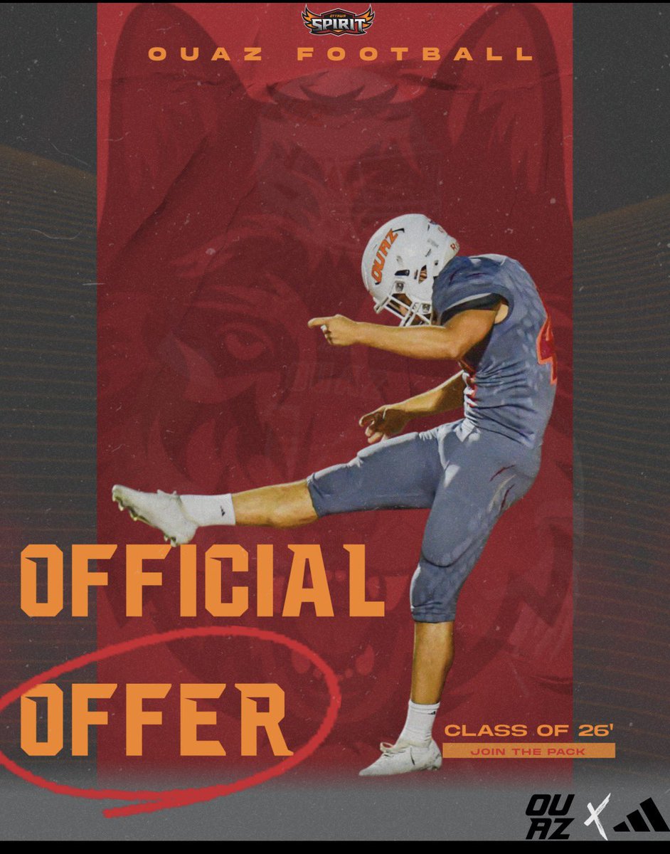 BLESSED TO RECEIVE MY 2ND OFFER FROM <a href="/CoachJDominguez/">Jerry Dominguez</a> <a href="/OUAZFootball/">OUAZ Football</a> ⭐️⭐️⭐️⭐️ <a href="/1kicking2/">Coach Vince</a> <a href="/Coachblevin/">Coach Blake Levin</a> <a href="/CoachChavis07/">Doug Chavis</a> <a href="/EnnsZoneKicking/">EnnsZone Kicking</a>