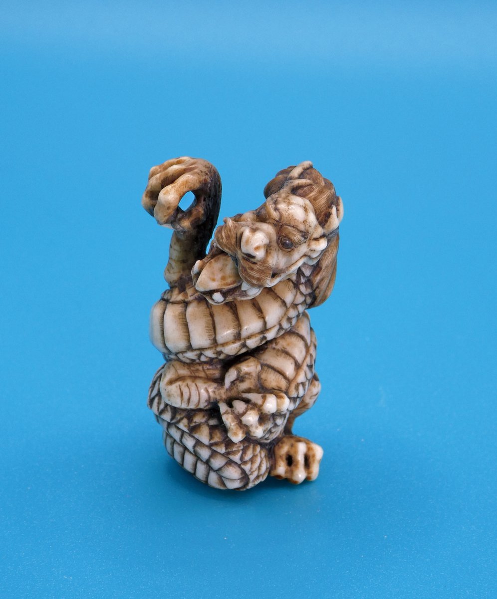 福禄寿　根付け 鹿角 根付 鹿角手彫 玉乗り獅子 : アンティーク慈光 - 通販 - Yahoo