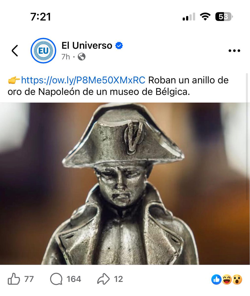 QUIÉN SE HABRÁ ROBADO EL ANILLO DE ORO DE NAPOLEÓN EN EL MUSEO DE BELGICA? ESTÁN PENSANDO LO MISMO QUE YO?