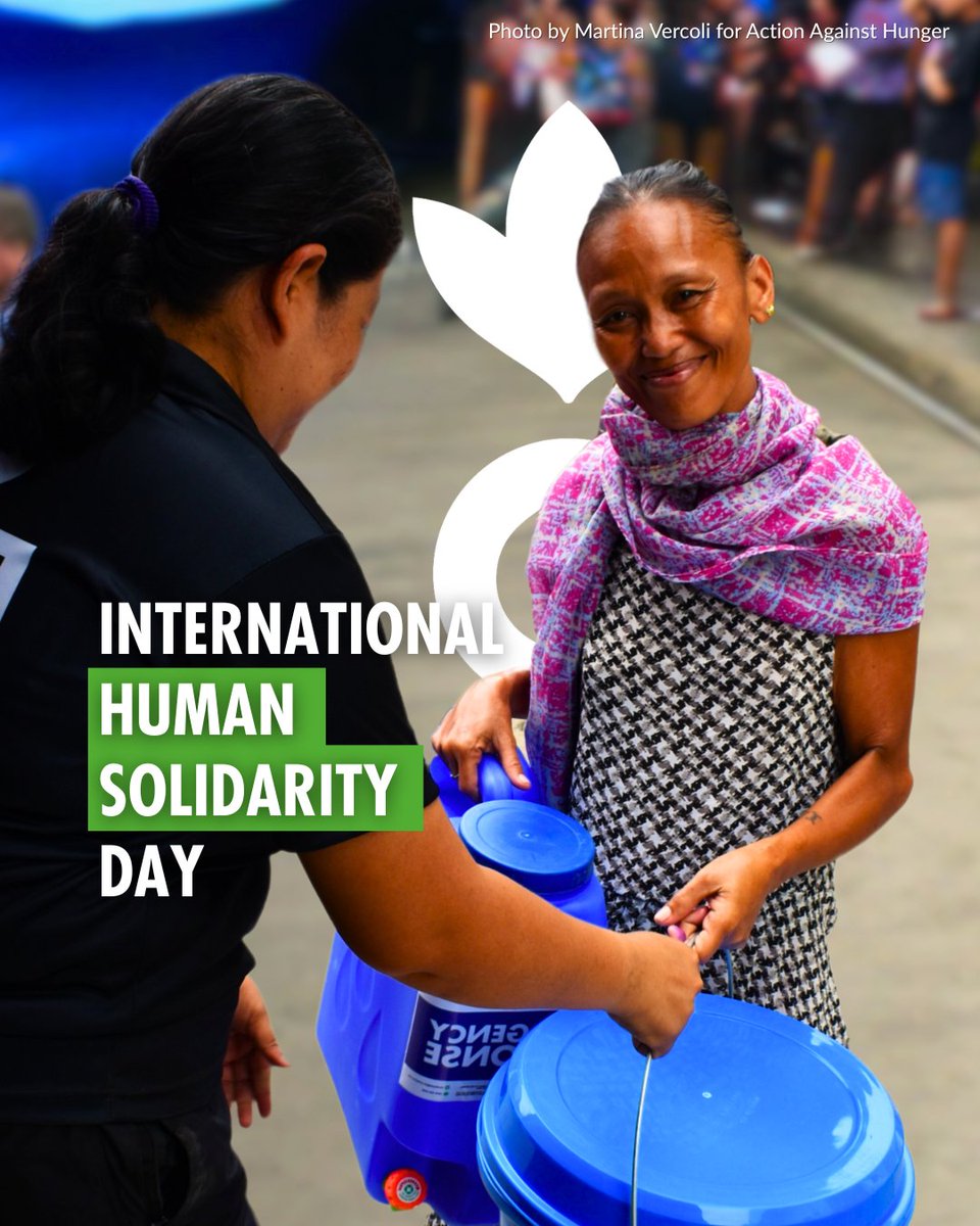 EndHungerPH's tweet image. On #InternationalHumanSolidarityDay, we reaffirm our commitment to collective action that leaves no one behind. Because a future free from hunger is built through shared responsibility. 
#EndingHunger is only possible when we act together. 
#HumanitarianAid #ActionAgainstHungerPH