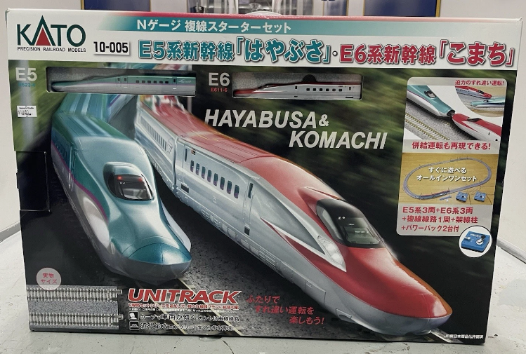 Code7designLee's tweet photo. LOOK!
Brand New KATO 10-005 N scale E5 Hayabusa &amp; E6 Komachi Shinkansen Starter Set 
https://t.co/GYEXFmyJUL #eBay via @eBay https://t.co/hx6PWWTZo5