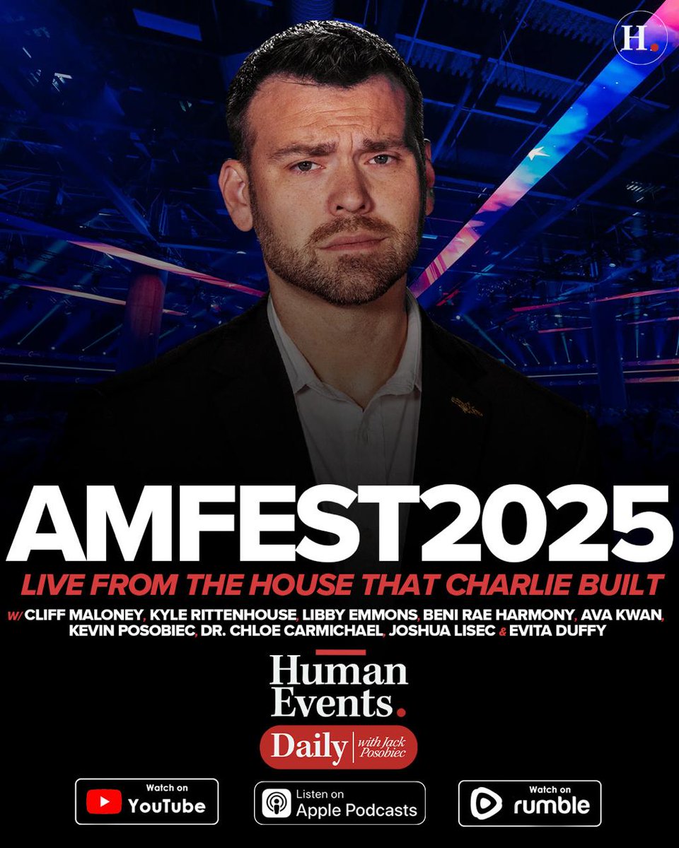 AMFEST2025: LIVE From The House That Charlie Built

Podcast: podcasts.apple.com/us/podcast/hum…
Rumble: rumble.com/v7388oo-human-…