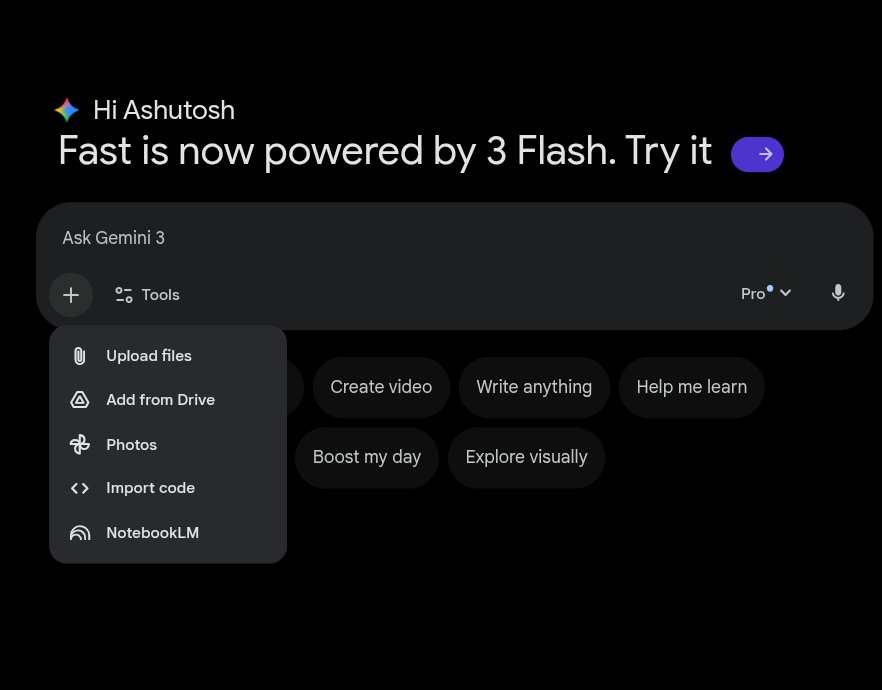 Gemini Tools including NotebookLM