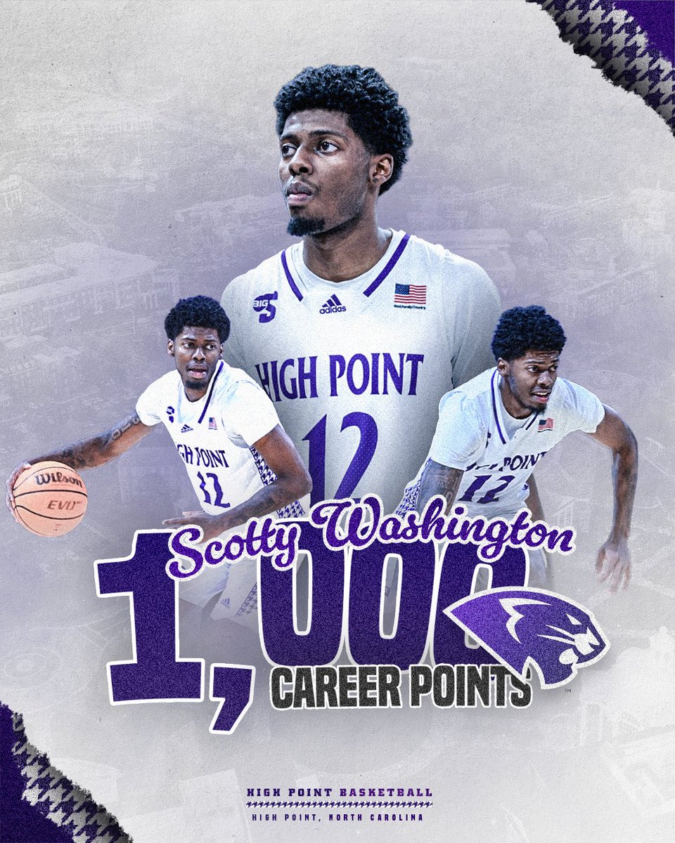 HPUMBB's tweet image. Washington joins the 1️⃣0️⃣0️⃣0️⃣ points club 👏

#GoHPU x #OnTheProwl