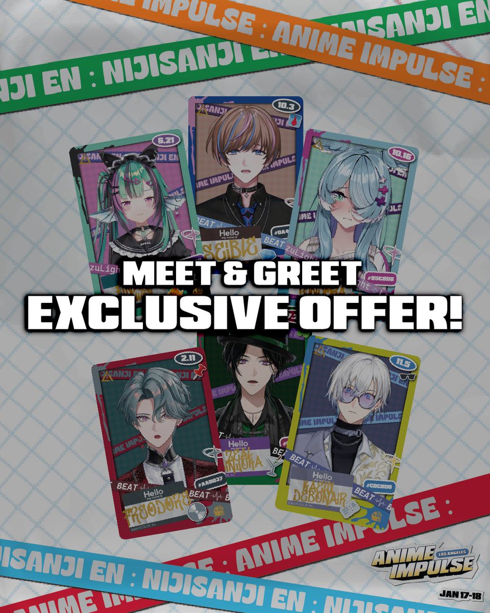 ファルガー・オーヴィド にじさんじ EN Anime Impulseチケット ✨ EXCLUSIVE OFFER ✨ Score EARLY PRE-ORDER access on NIJISANJI EN