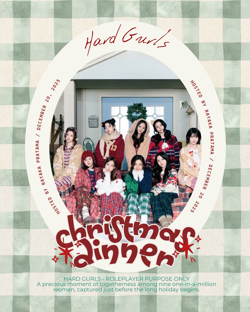 personaode's tweet image. ⠀ ⠀
 ⠀ ⠀
                                 𝐇𝐀𝐑𝐃 𝐆𝐔𝐑𝐋𝐒
                         CHRISTMAS DINNER

You're warmly invited to OUR CHRISTMAS DINNER. Choose your best costume and bring memorable gifts for everyone. Let's meet today and see you, Ladies!
 ⠀ ⠀
 ⠀ ⠀