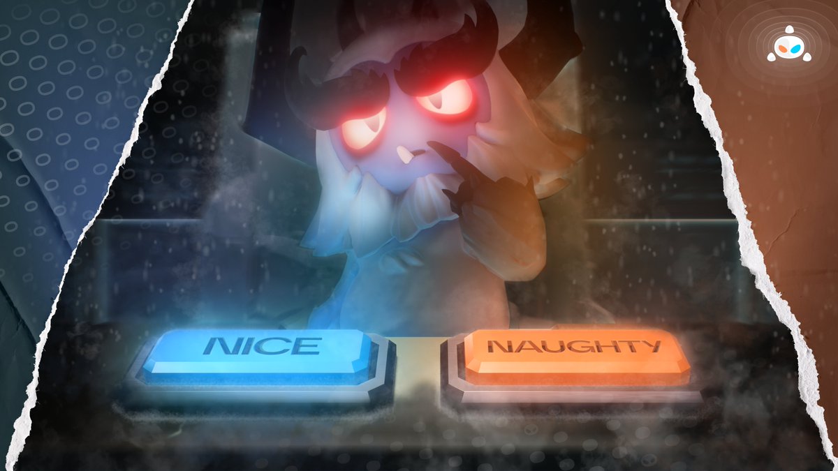 🎄 MOOG's staring at the buttons. Your turn!

Reply with NICE/NAUGHTY + your alibi.
Tag a witness to co-sign (or deny).

Gates open next year. Fresh start!🎮