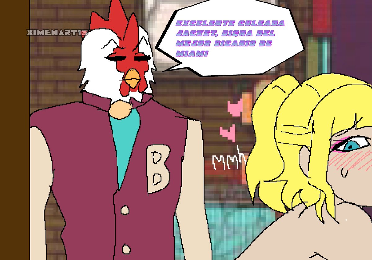 No sé por qué lo dibujé🥀 #hotlinemiami