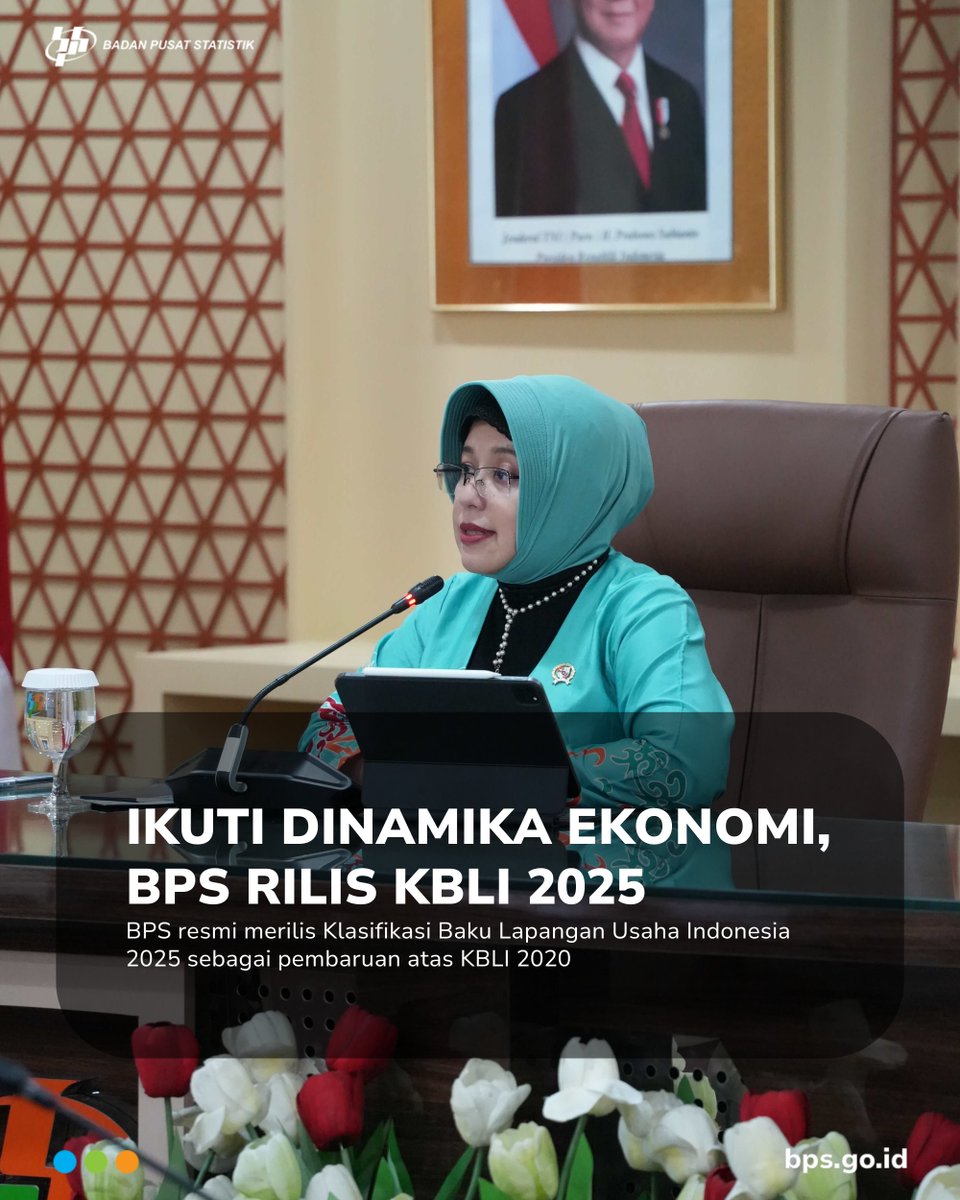 BPS Resmi Rilis KBLI 2025

Badan Pusat Statistik (BPS) resmi merilis Klasifikasi Baku Lapangan Usaha Indonesia (KBLI) 2025 sebagai pembaruan atas KBLI 2020.

#CintaStatistik
#KBLI
#LapanganUsaha