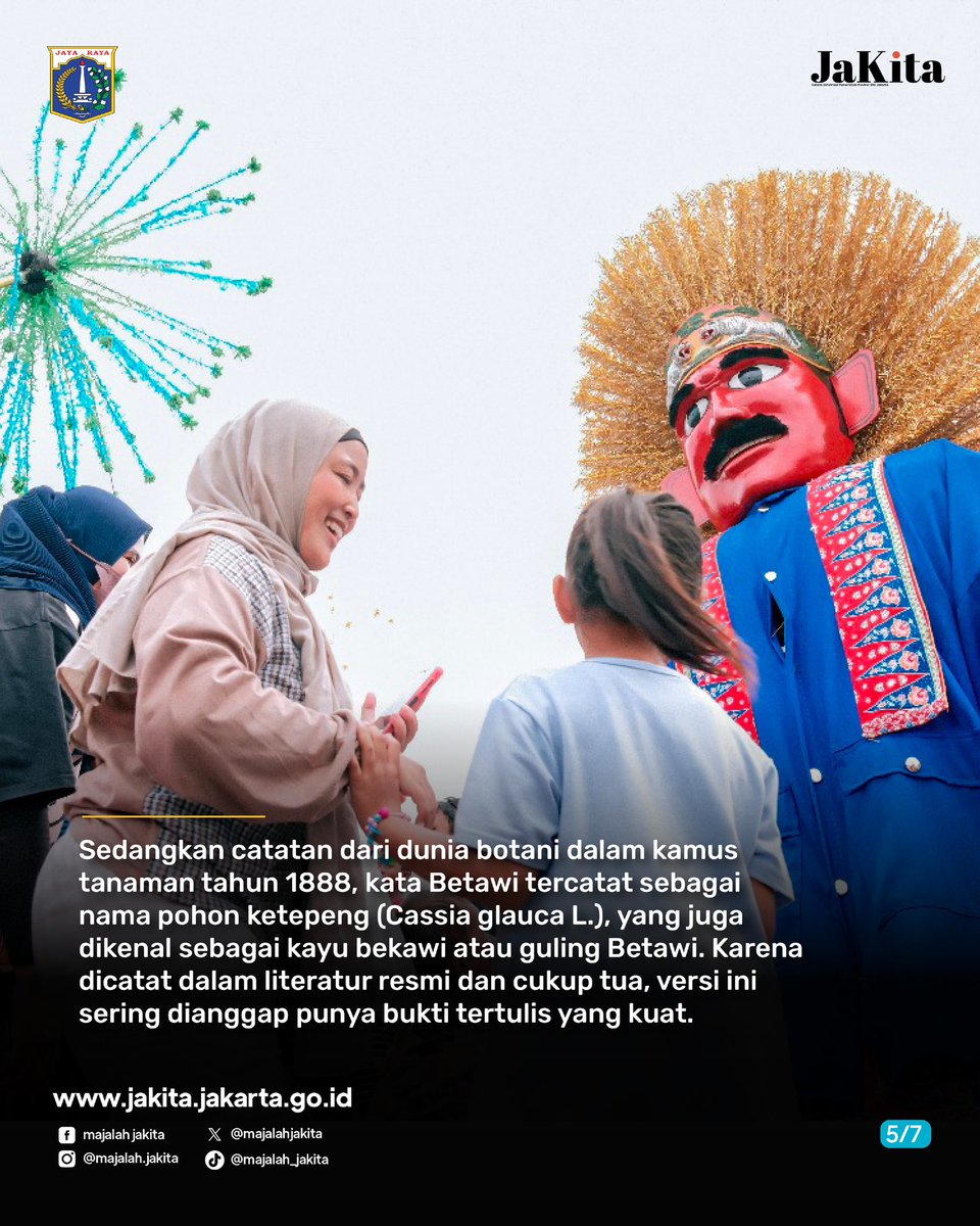 majalahjakita's tweet image. Baca Majalah JaKita di jakita.jakarta.go.id dan follow Instagram Majalah JaKita buat tahu lebih banyak informasi terbaru tentang Jakarta!

#DKIJakarta
#majalahdigitalJaKita 
#JaKita
#Betawi 
#BudayaBetawi
#AsalUsul