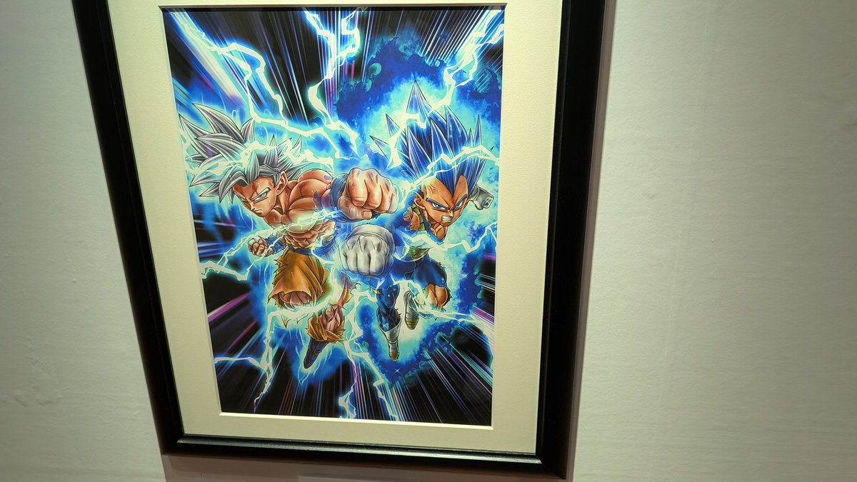 原画ワールドにドラゴンボール超のカラー原画展示ありました！！ #DB特派員